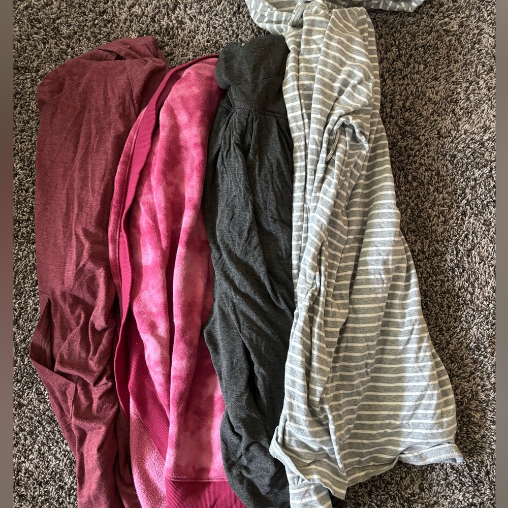 Maternity Hooded sweatshirts. Most of these are nursing friendly as well!